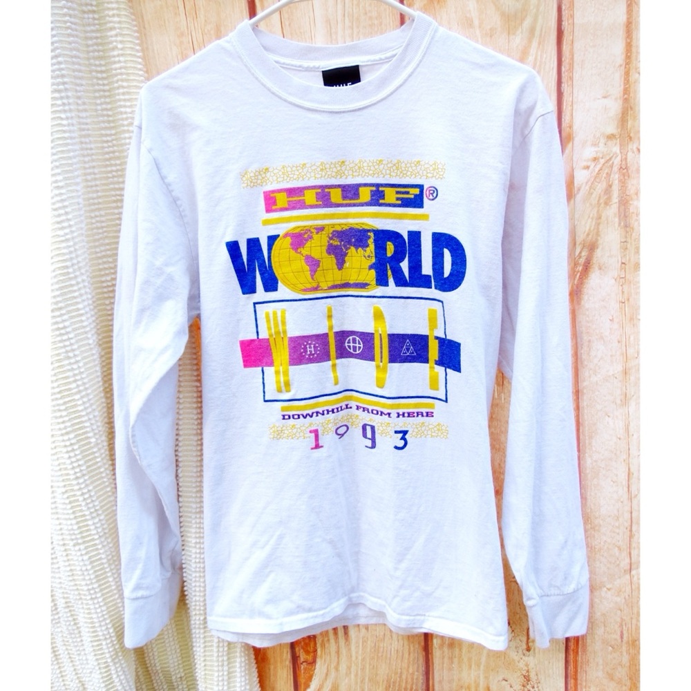 HUF World Wide Graphic Long Sleeve - Picture 2 of 7